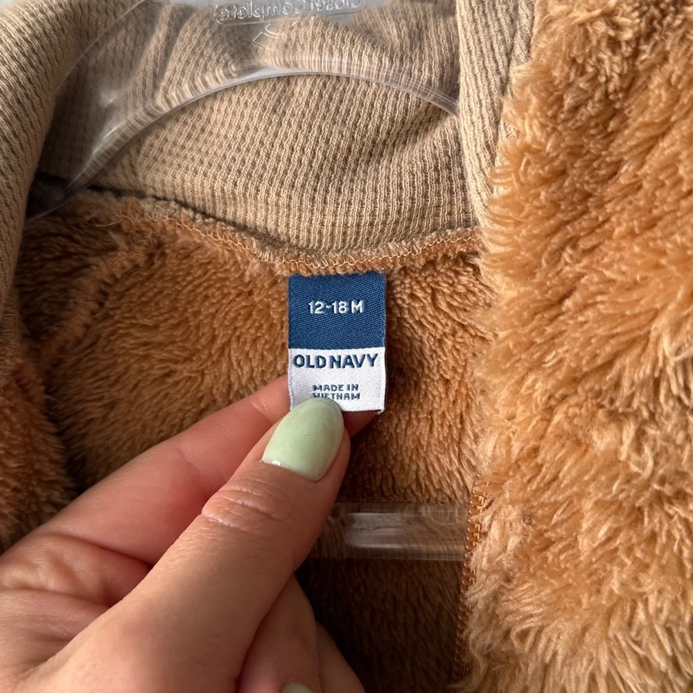 Old Navy Fleece Reindeer‎ Infant Bunting Snowsuit